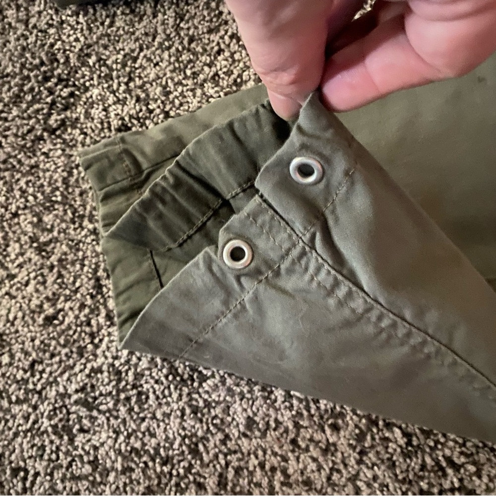 Gloria Vanderbilt 12 Capri Pants Army Green Comfort Elastic Waist Stretch Capris - Picture 4 of 8
